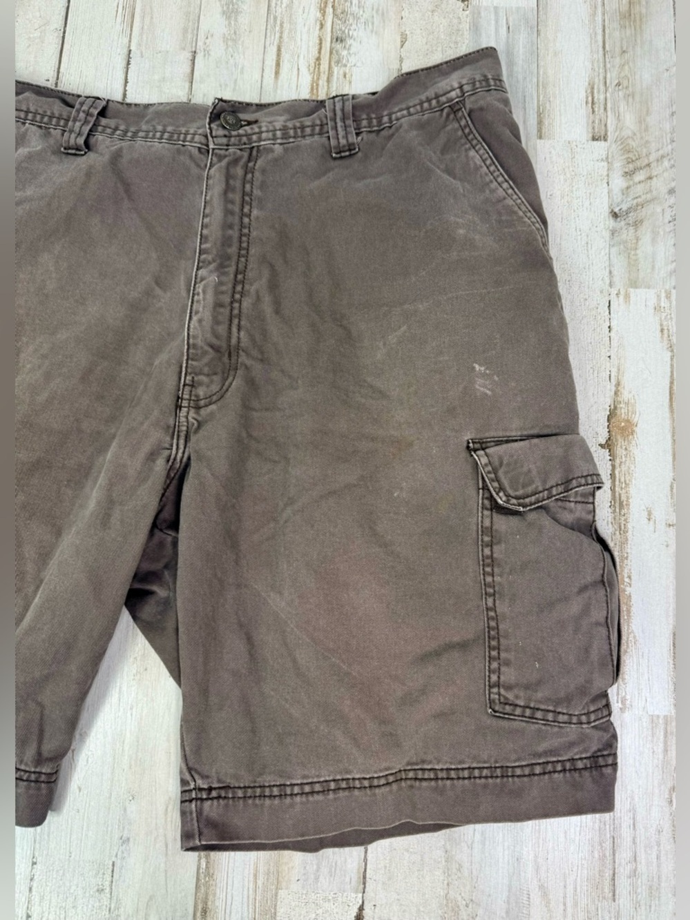 Real Ranch Workwear Cargo Shorts Mens 40 100% Cotton - Picture 2 of 9